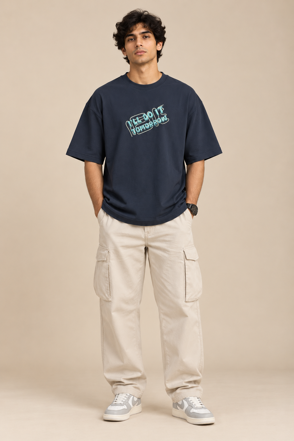 I'll Do It Tomorrow Oversized T-Shirt – Funny Lazy-Core Graphic Tee