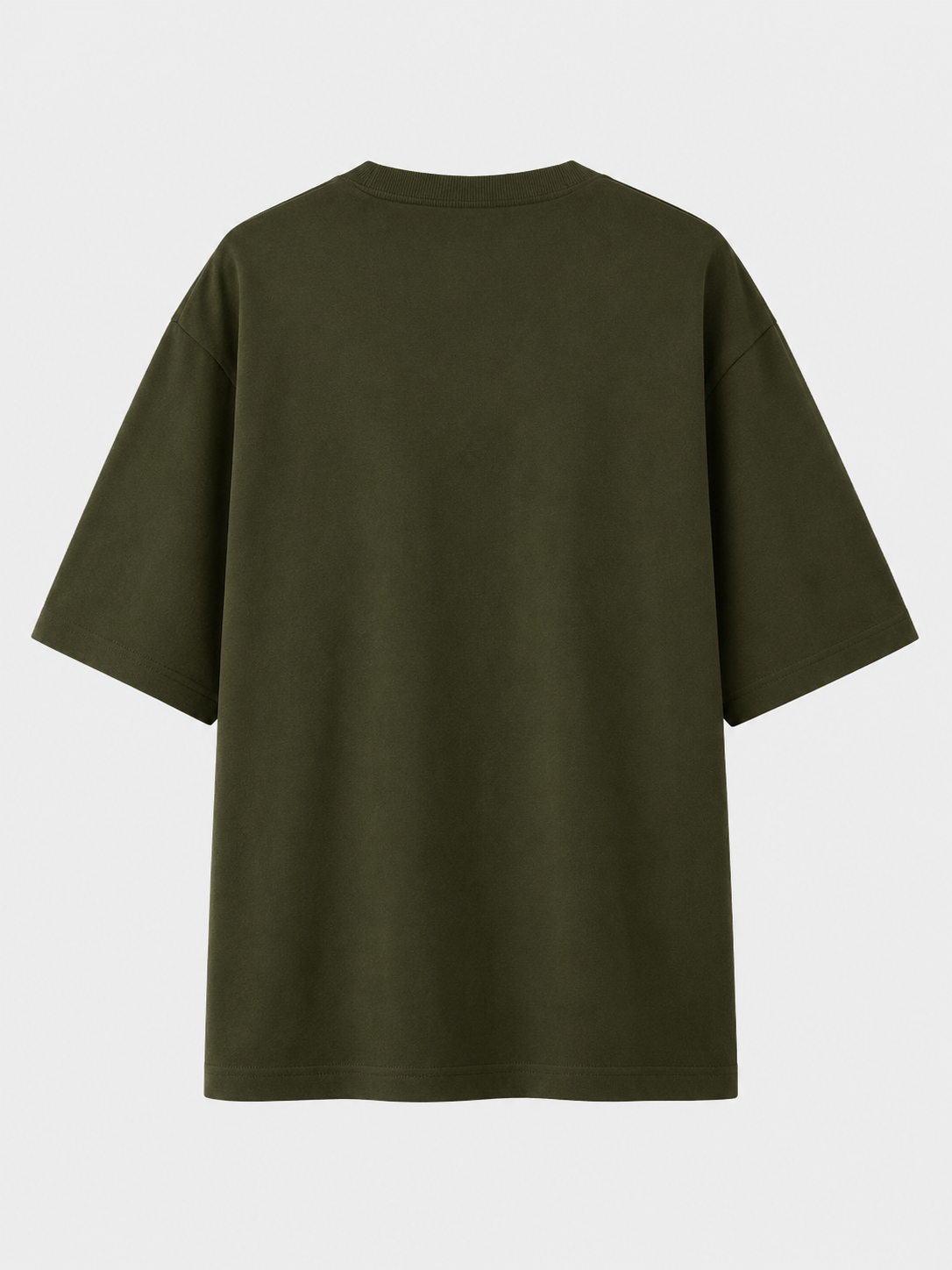 Asli Aalsi Script Olive Green Unisex Oversized T-Shirt