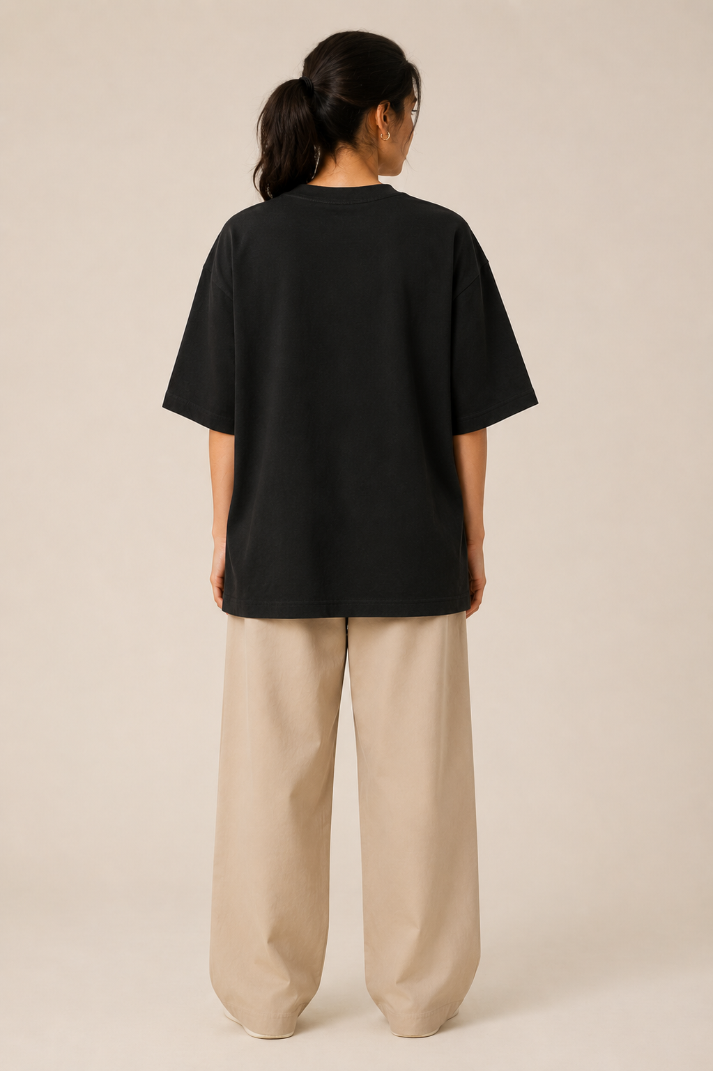 Asli Aalsi Script Black Unisex Oversized T-Shirt