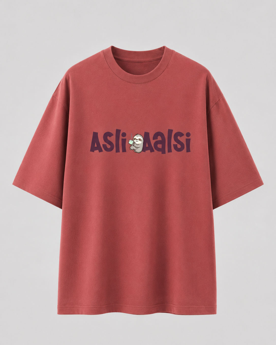 ASLI AALSI Coral Unisex Oversized T-Shirt