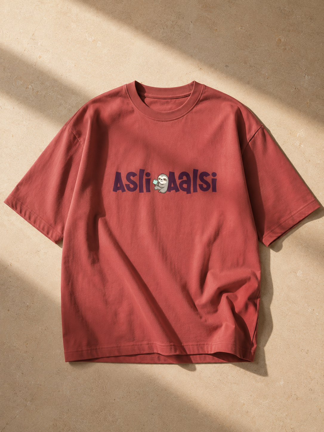 ASLI AALSI Coral Unisex Oversized T-Shirt