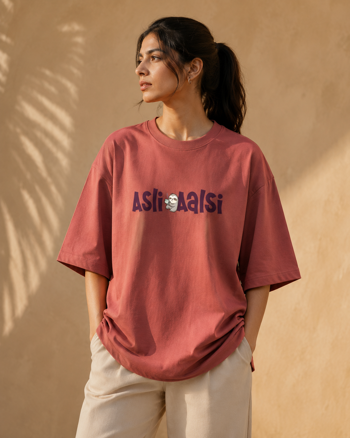 ASLI AALSI Coral Unisex Oversized T-Shirt