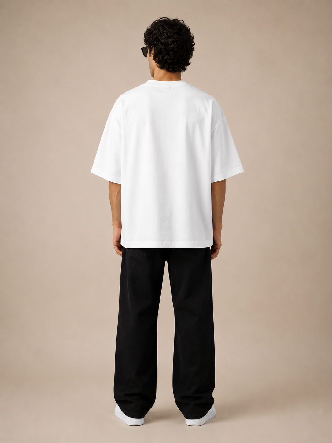 ASLI AALSI White Unisex Oversized T-Shirt