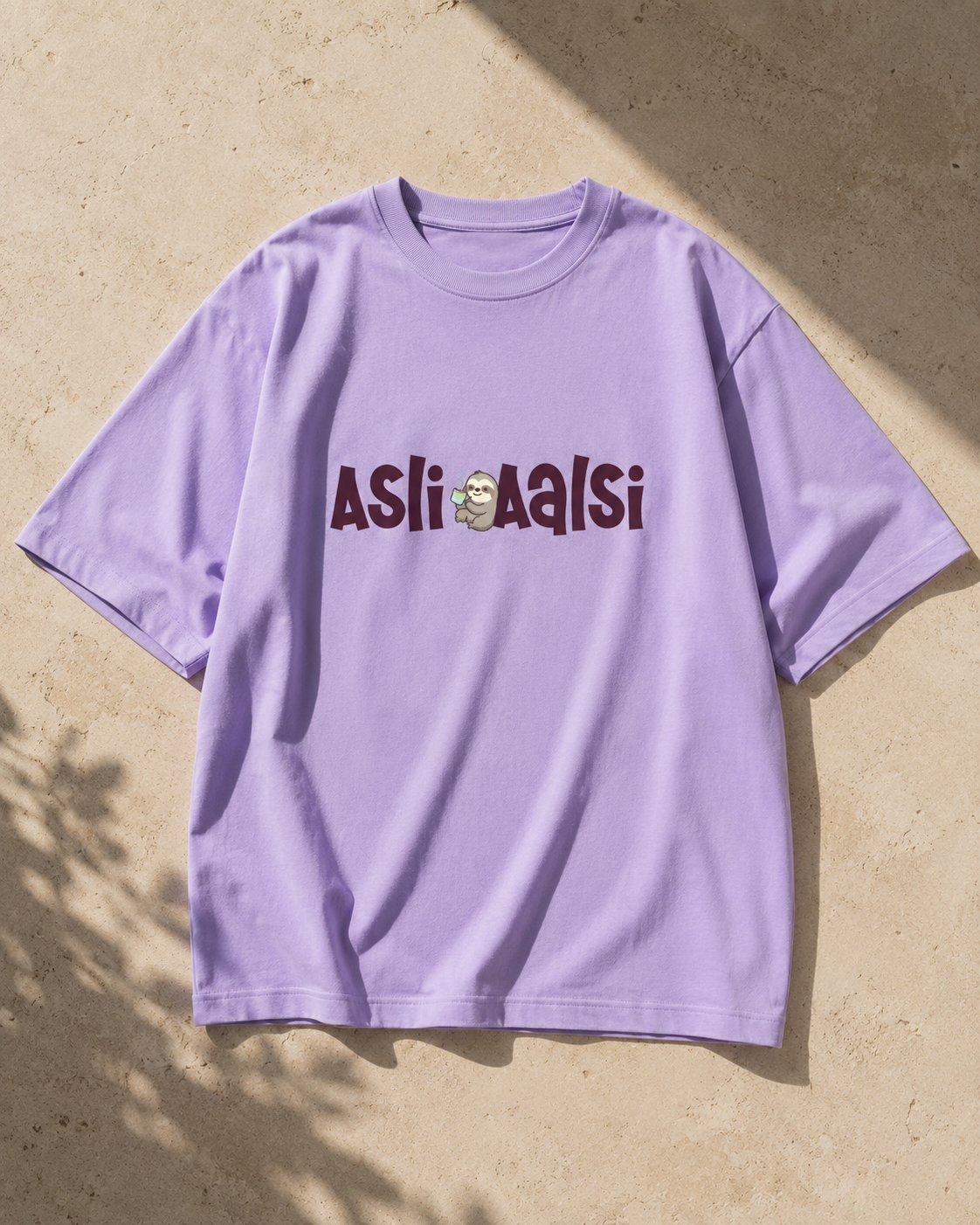 ASLI AALSI Lavender Unisex Oversized T-Shirt