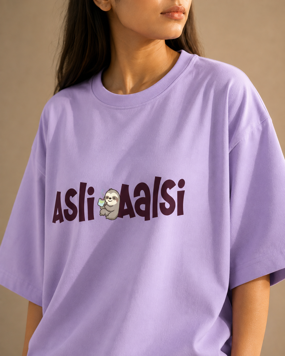 ASLI AALSI Lavender Unisex Oversized T-Shirt
