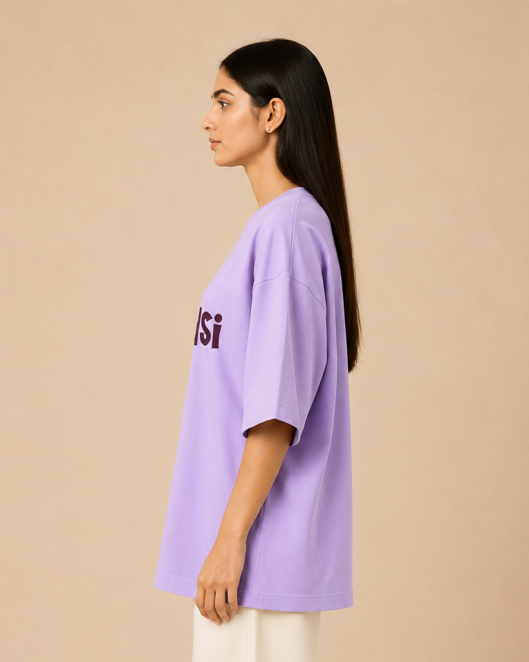 ASLI AALSI Lavender Unisex Oversized T-Shirt