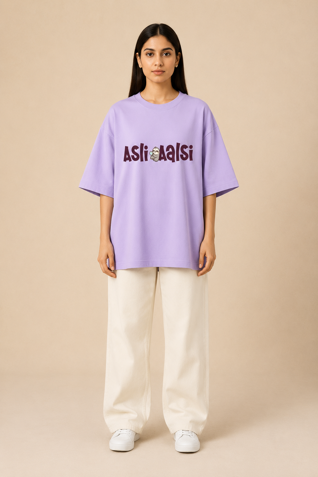 ASLI AALSI Lavender Unisex Oversized T-Shirt