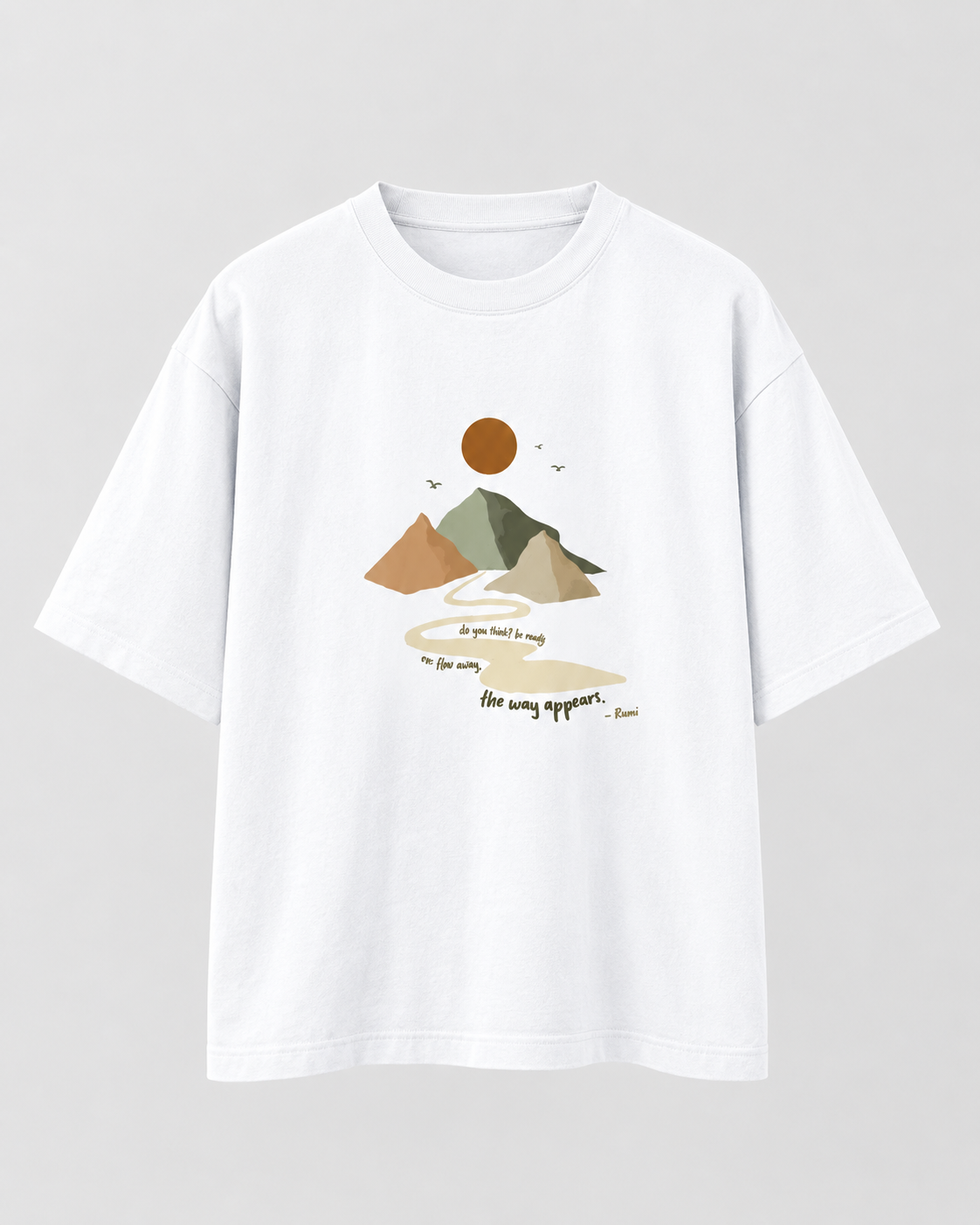 Abstract Sunset Unisex Oversized T-Shirt