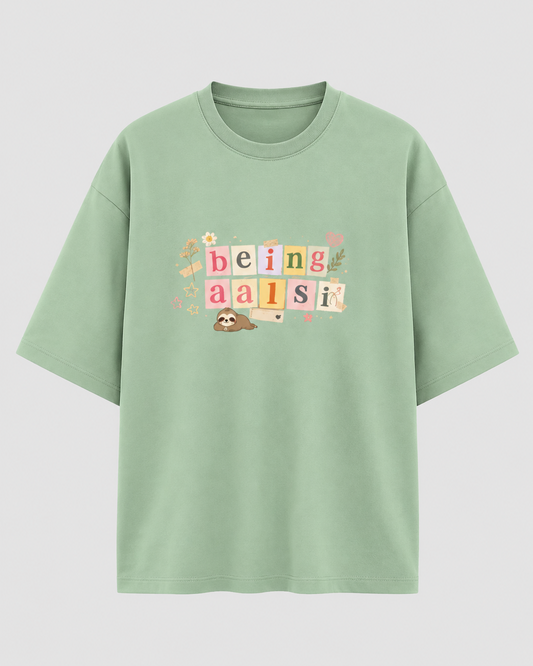 Being Aalsi Unisex Terry Oversized T-Shirt