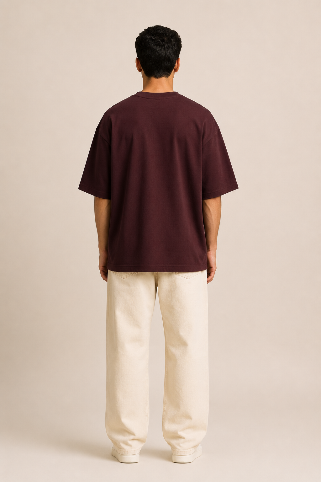 Chic Asli Aalsi Maroon Unisex Oversized T-Shirt