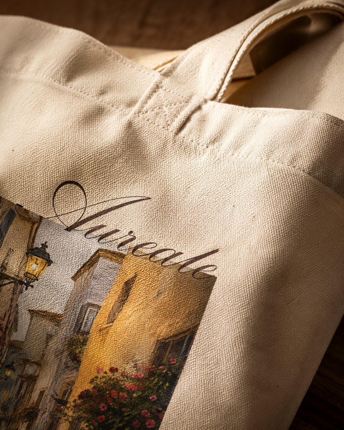 Aureate Pretty Streets Tote Bag Zipper