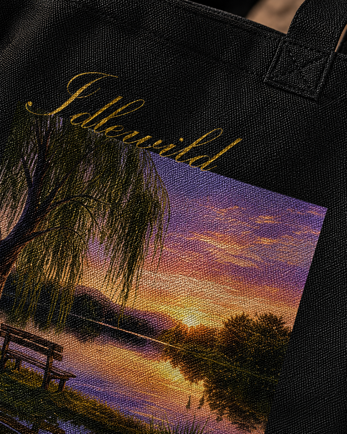 Idlewild Nature Tote Bag Zipper