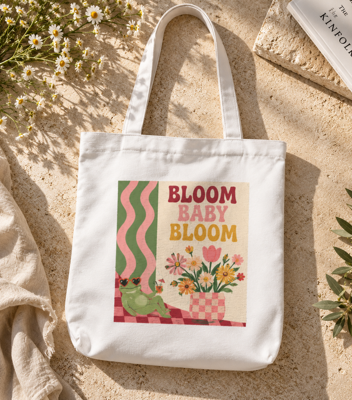 Bloom Baby Tote Bag Zipper