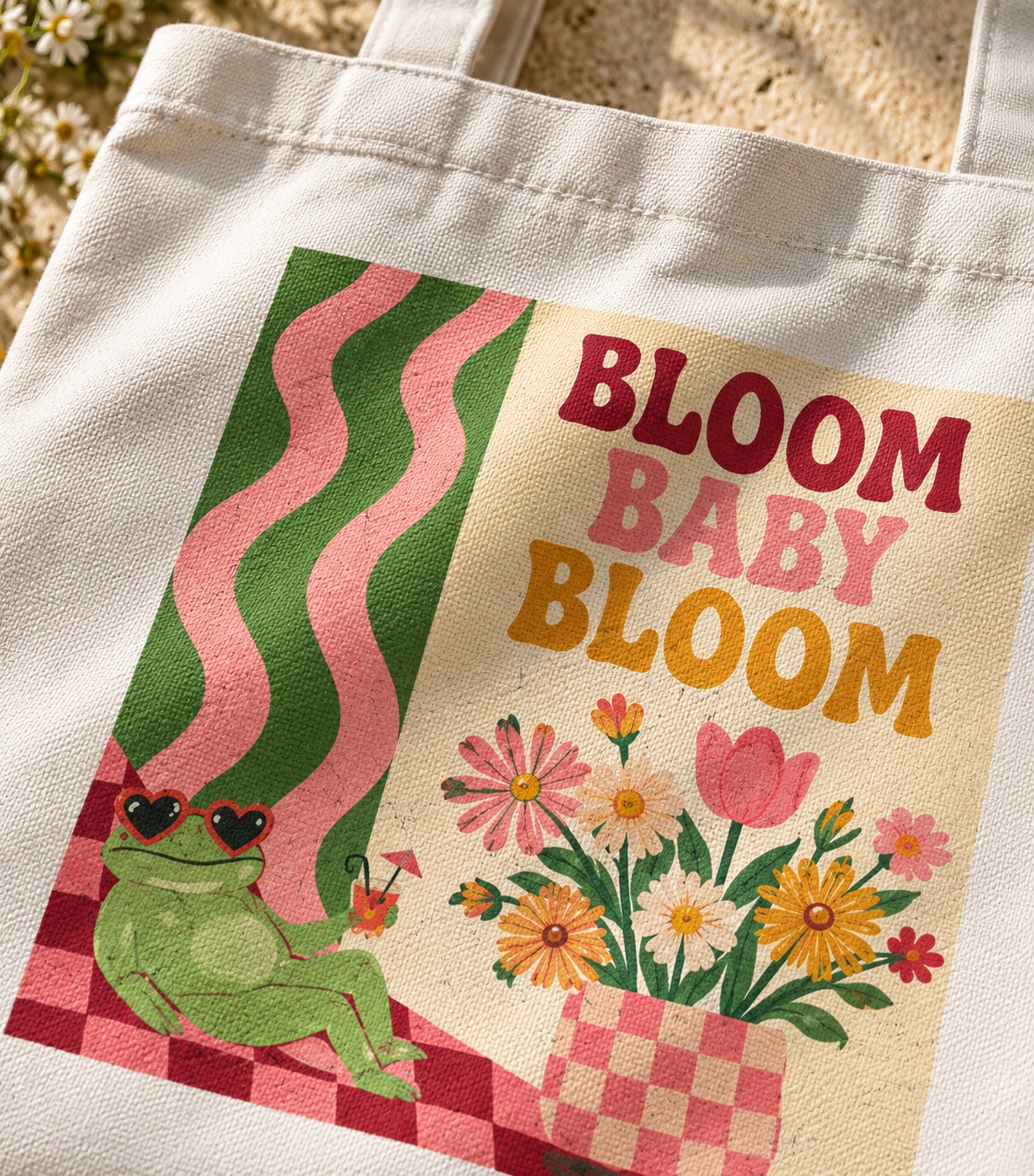Bloom Baby Tote Bag Zipper