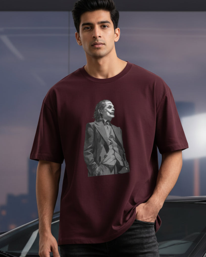 Joker Greytone Unisex Oversized T-Shirt