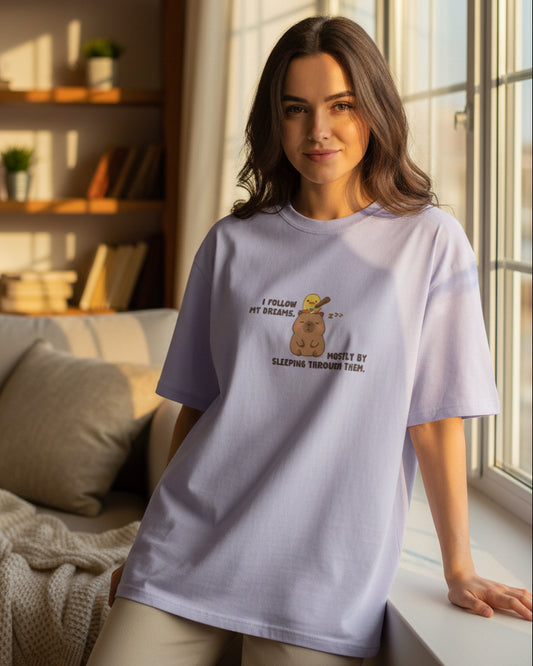 Capybara-Ducky Unisex Oversized Tee
