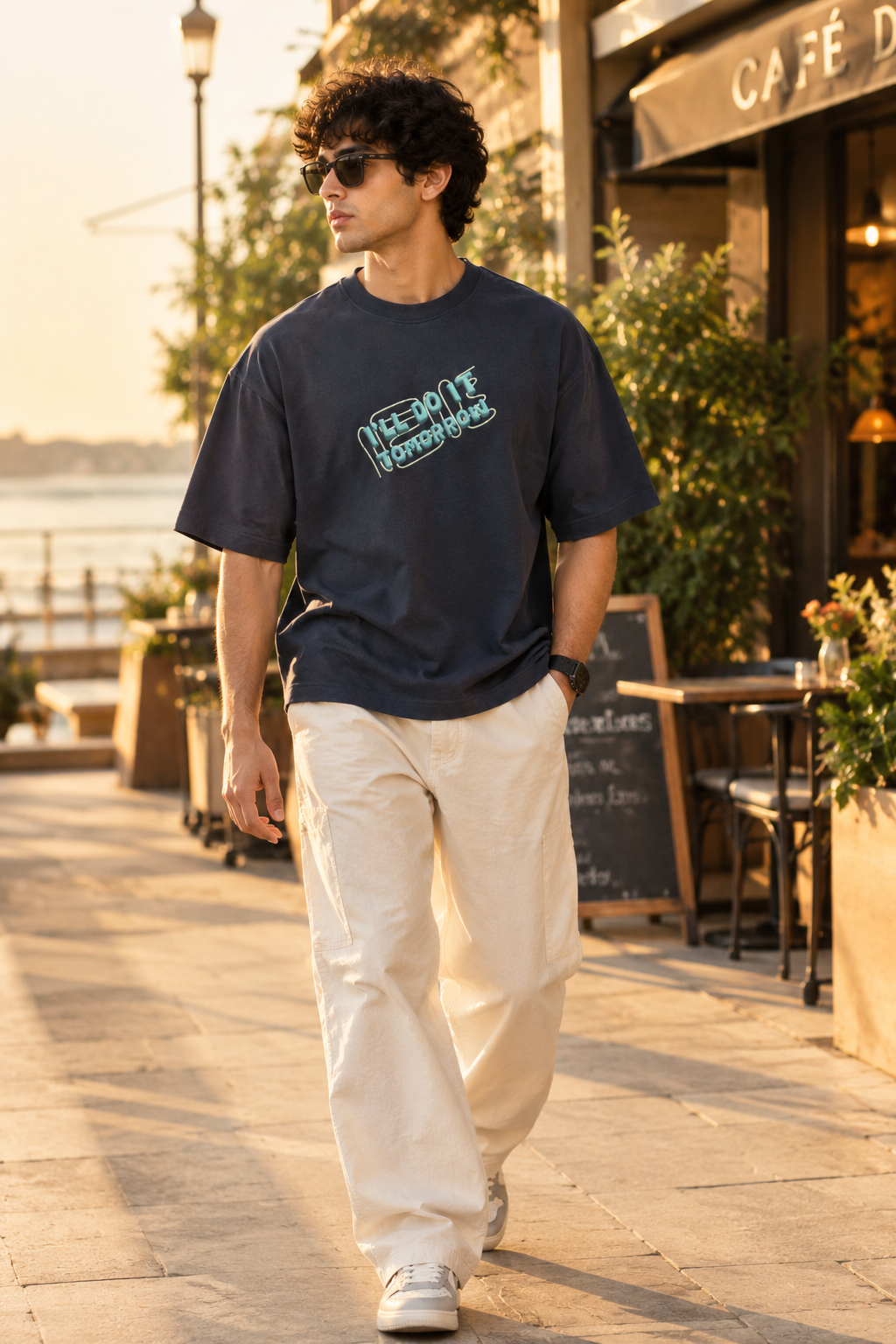 I'll Do It Tomorrow Oversized T-Shirt – Funny Lazy-Core Graphic Tee