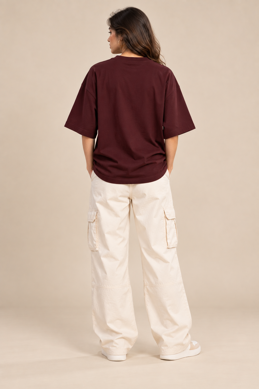 Chic Lazy Dog oversized T-shirt styled with baggy jeans and casual streetwear
