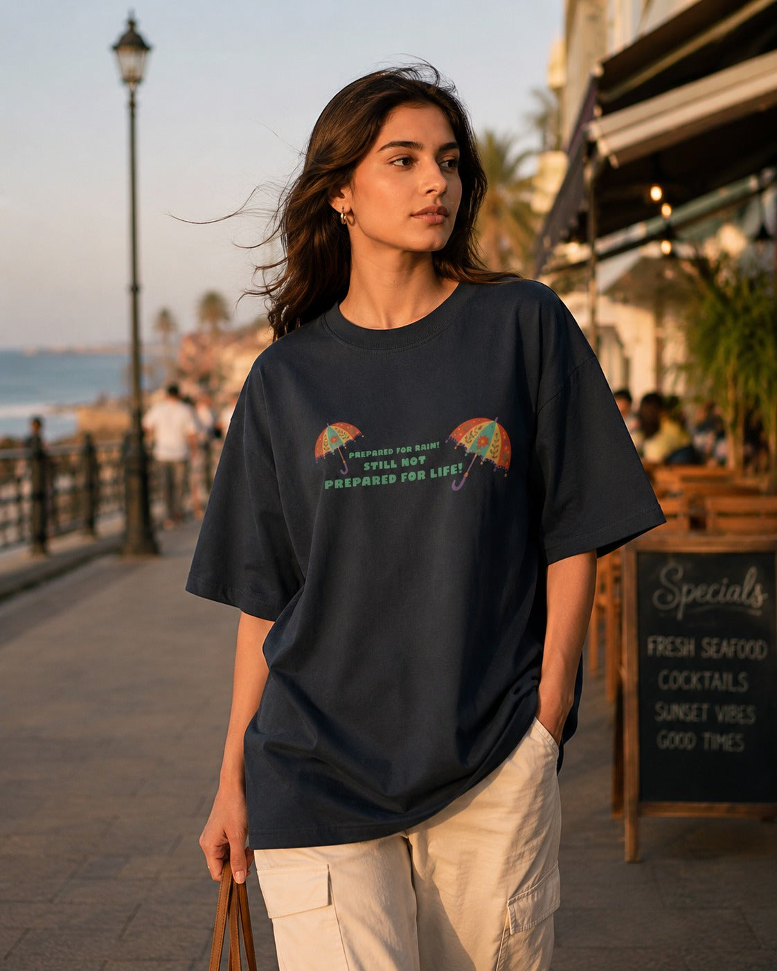 Prepared for Rain Unisex Oversized T-Shirt