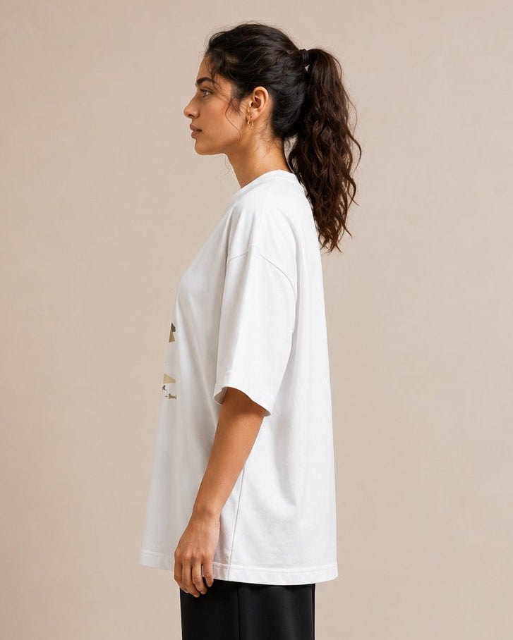 Abstract Sunset Unisex Oversized T-Shirt