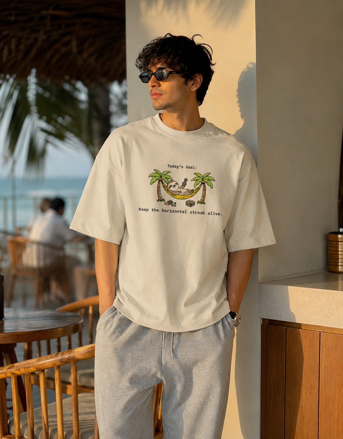 Beach Goals Unisex Oversized T-Shirt