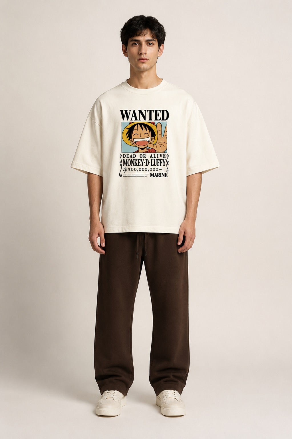 Monkey D. Luffy Wanted Unisex Oversized T-Shirt