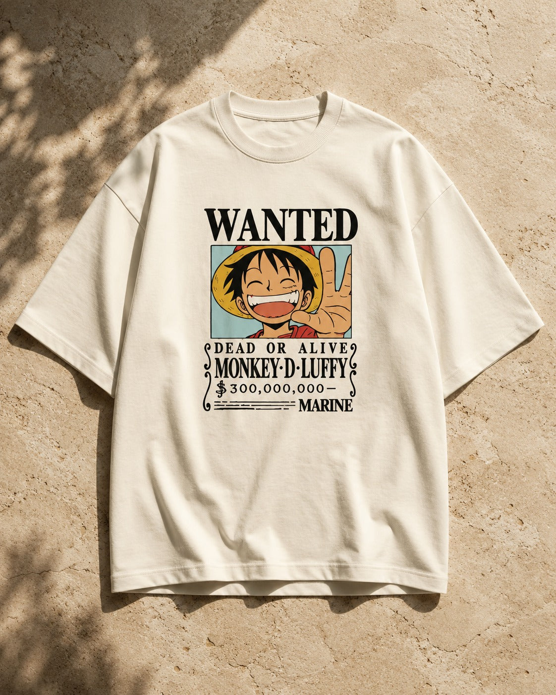 Monkey D. Luffy Wanted Unisex Oversized T-Shirt
