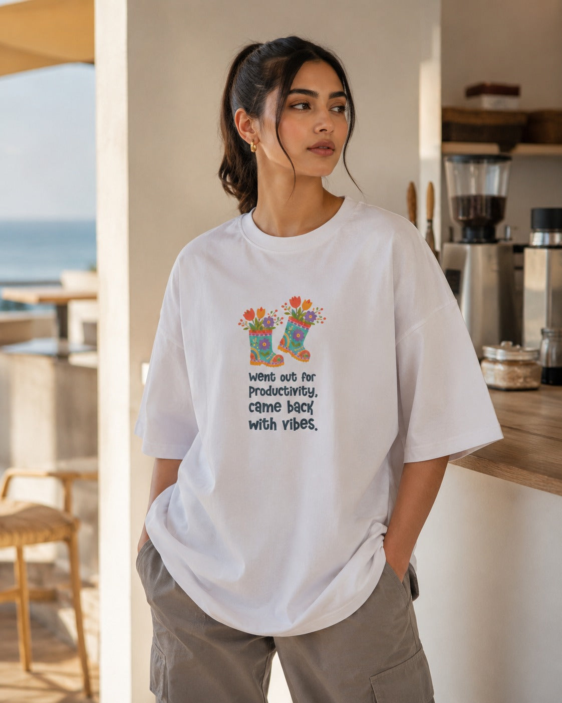 Productive Vibes Unisex Oversized T-Shirt