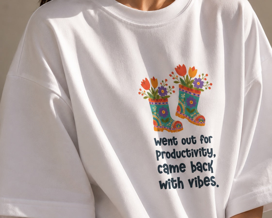 Productive Vibes Unisex Oversized T-Shirt
