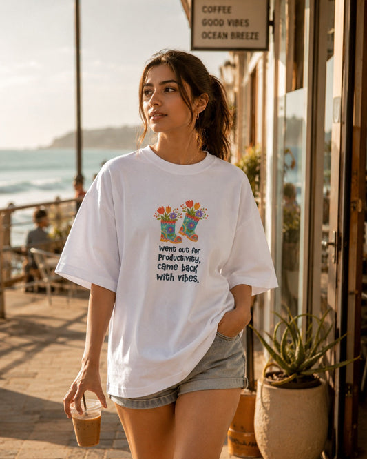 Productive Vibes Unisex Oversized T-Shirt