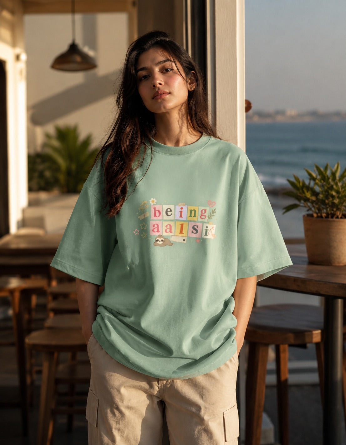 Being Aalsi Unisex Terry Oversized T-Shirt