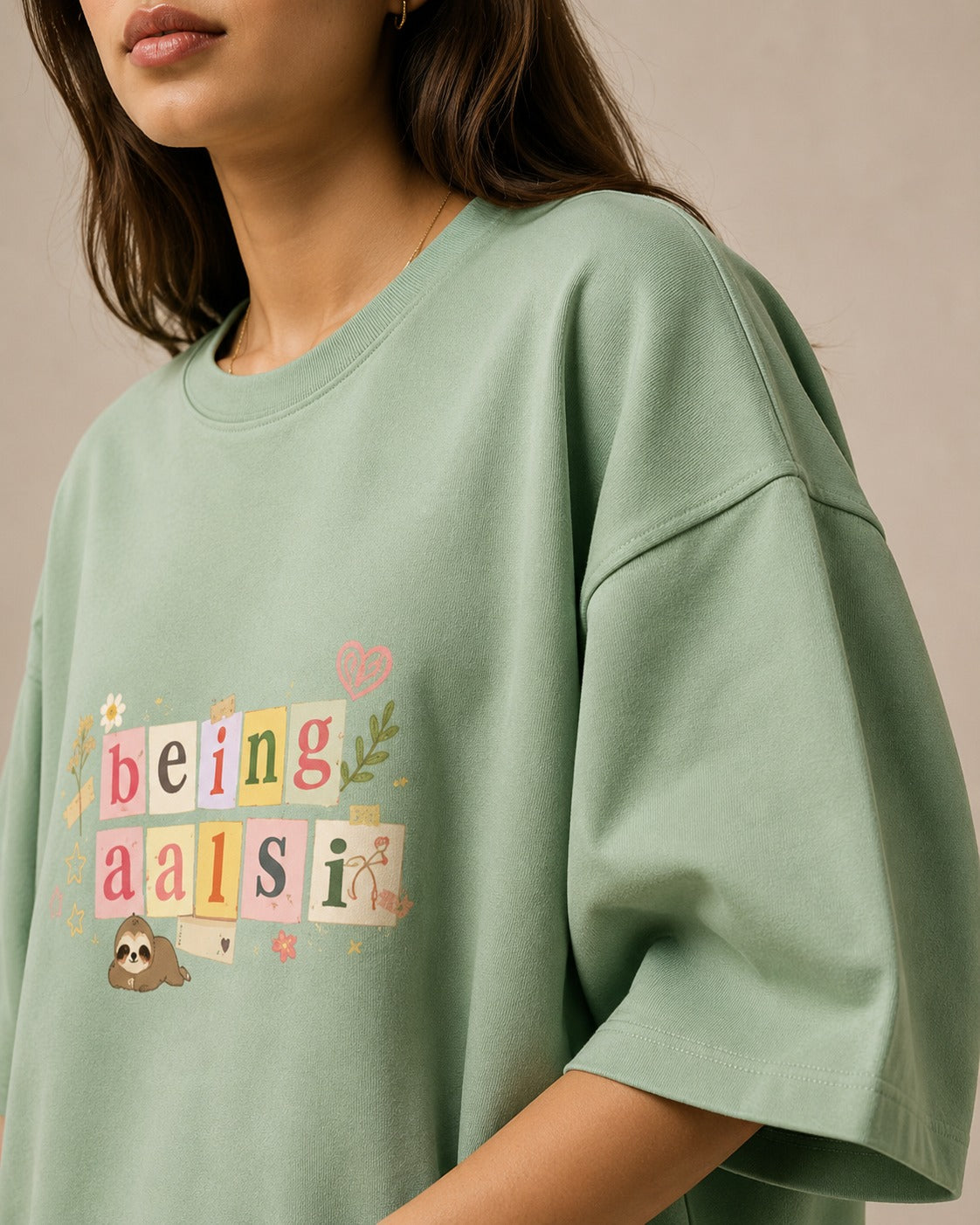Being Aalsi Unisex Terry Oversized T-Shirt