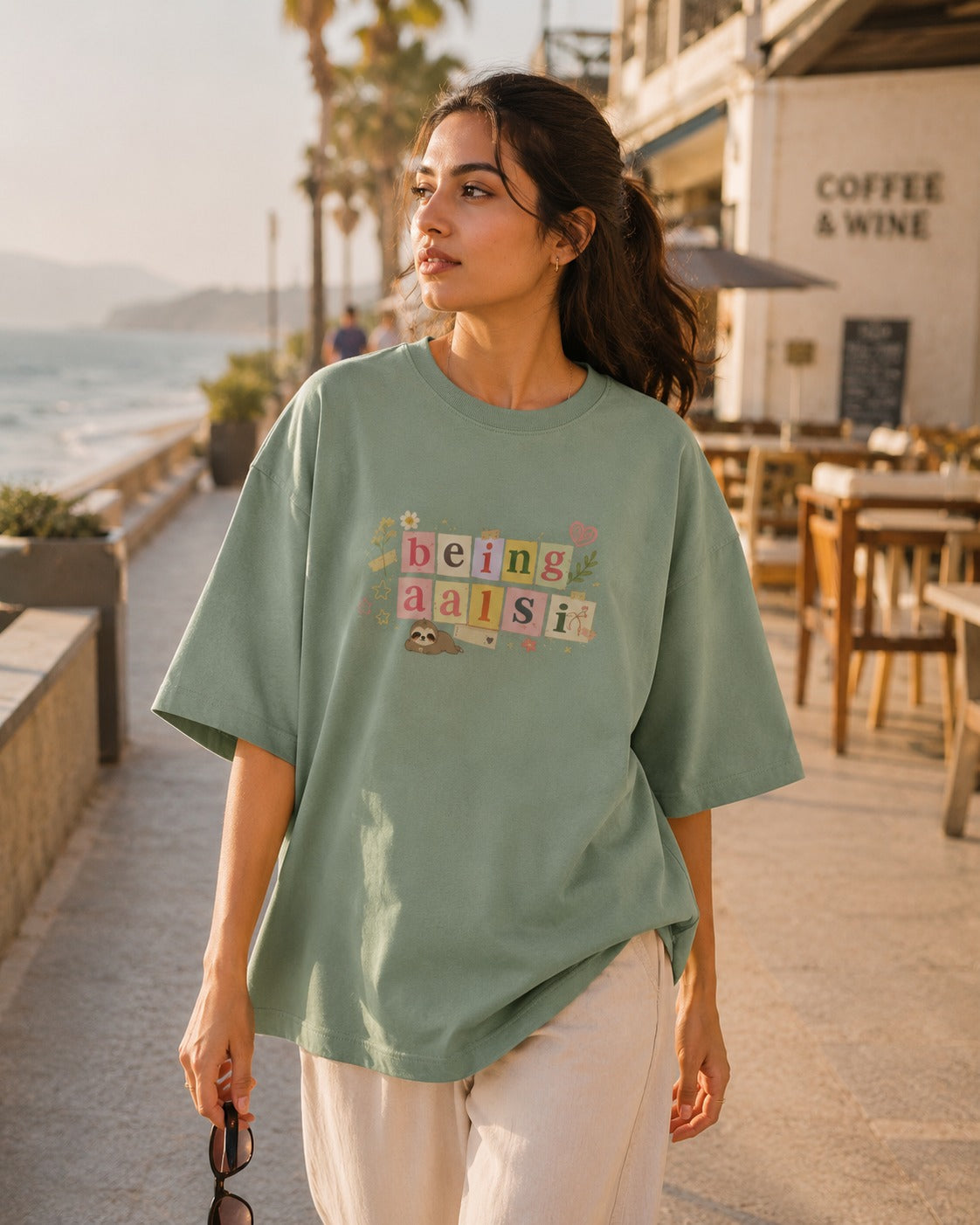 Being Aalsi Unisex Terry Oversized T-Shirt