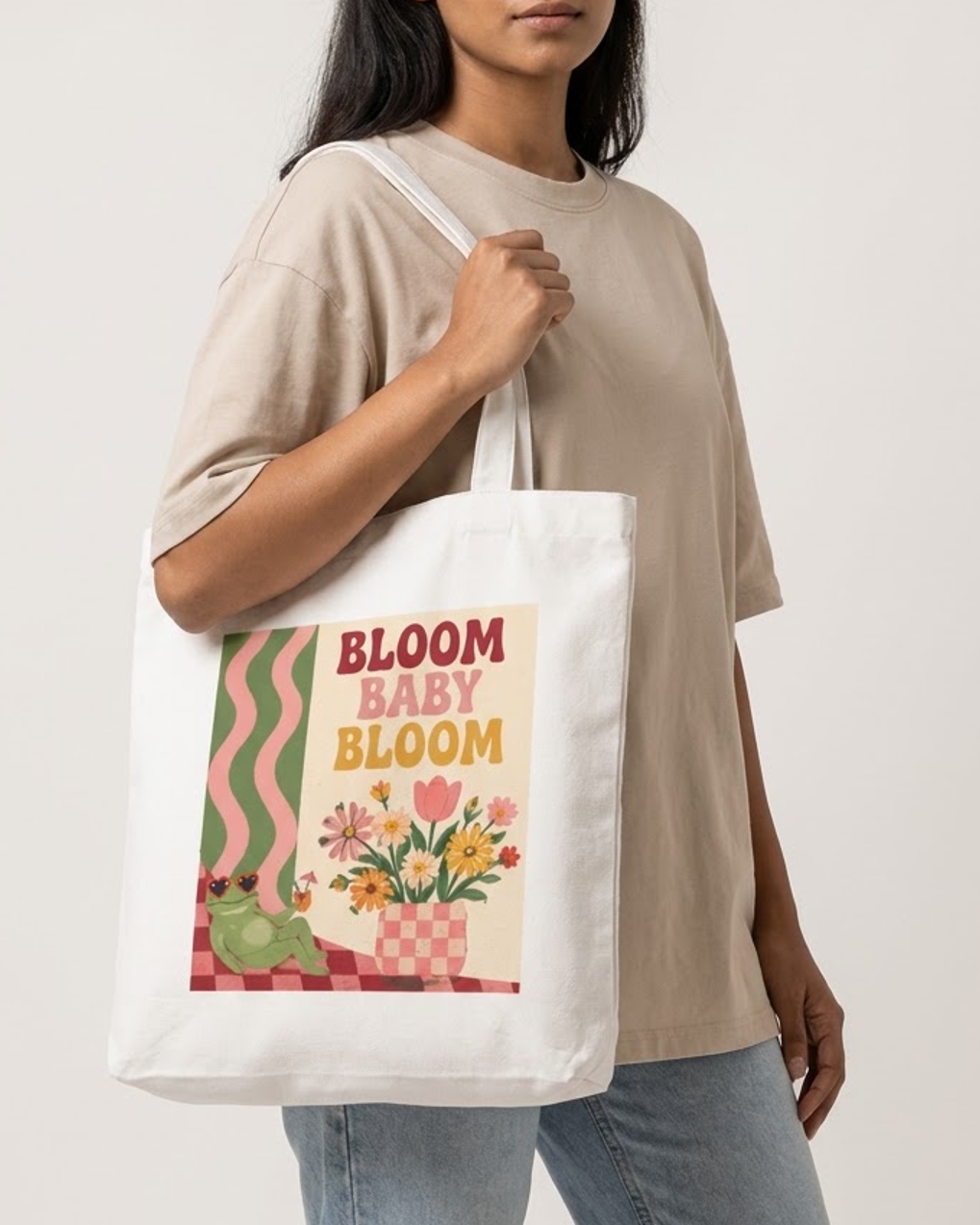 Bloom Baby Tote Bag Zipper