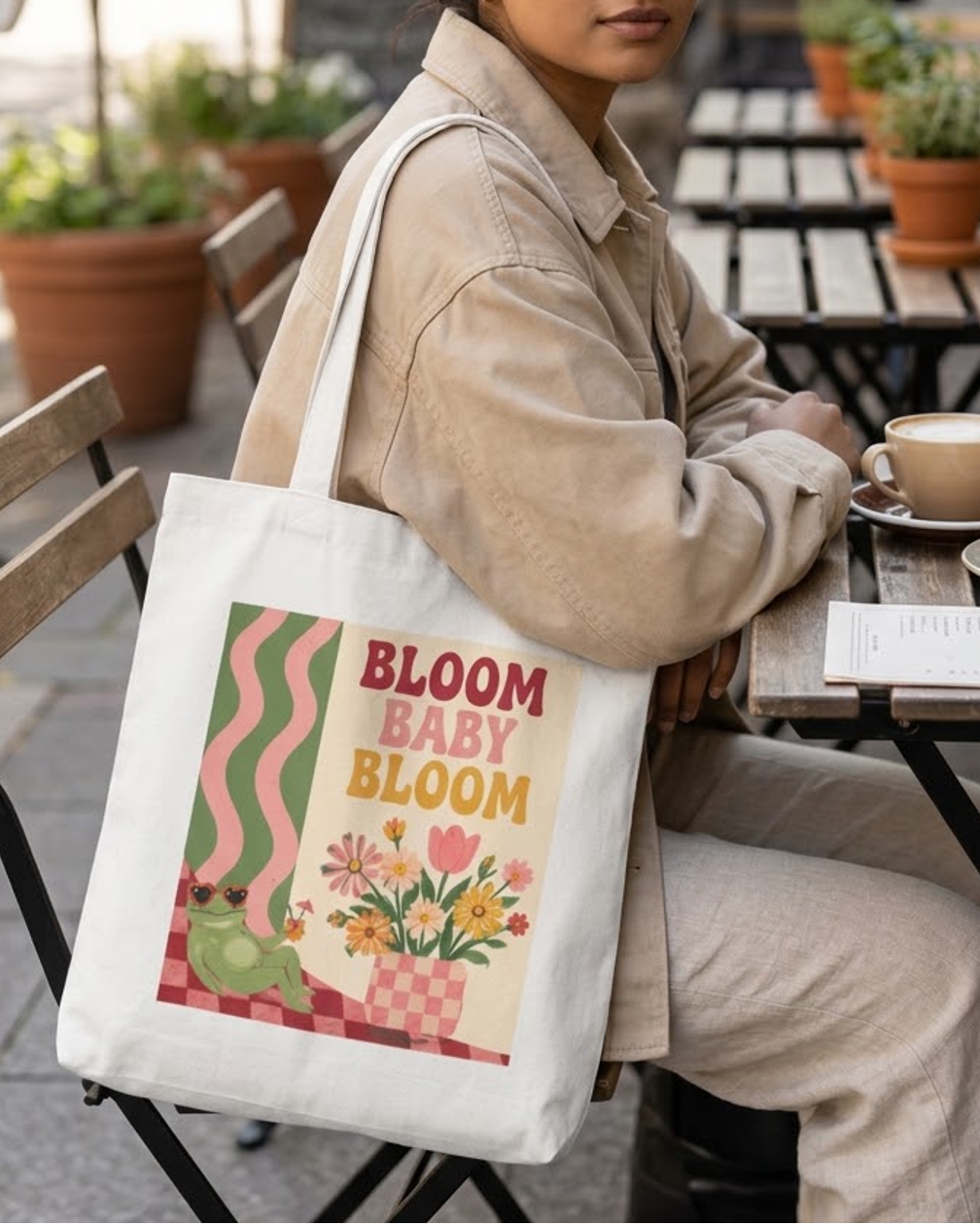 Bloom Baby Tote Bag Zipper