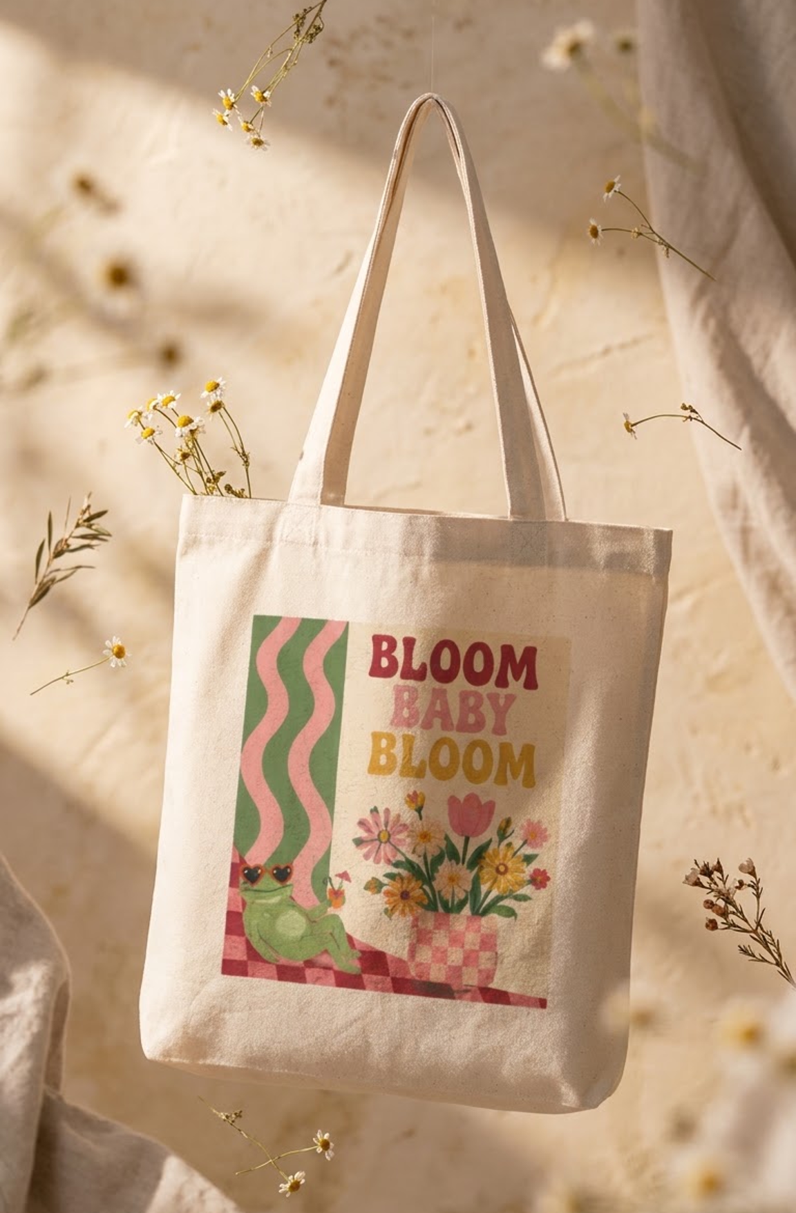 Bloom Baby Tote Bag Zipper