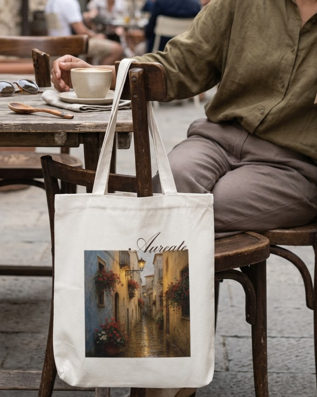 Aureate Pretty Streets Tote Bag Zipper