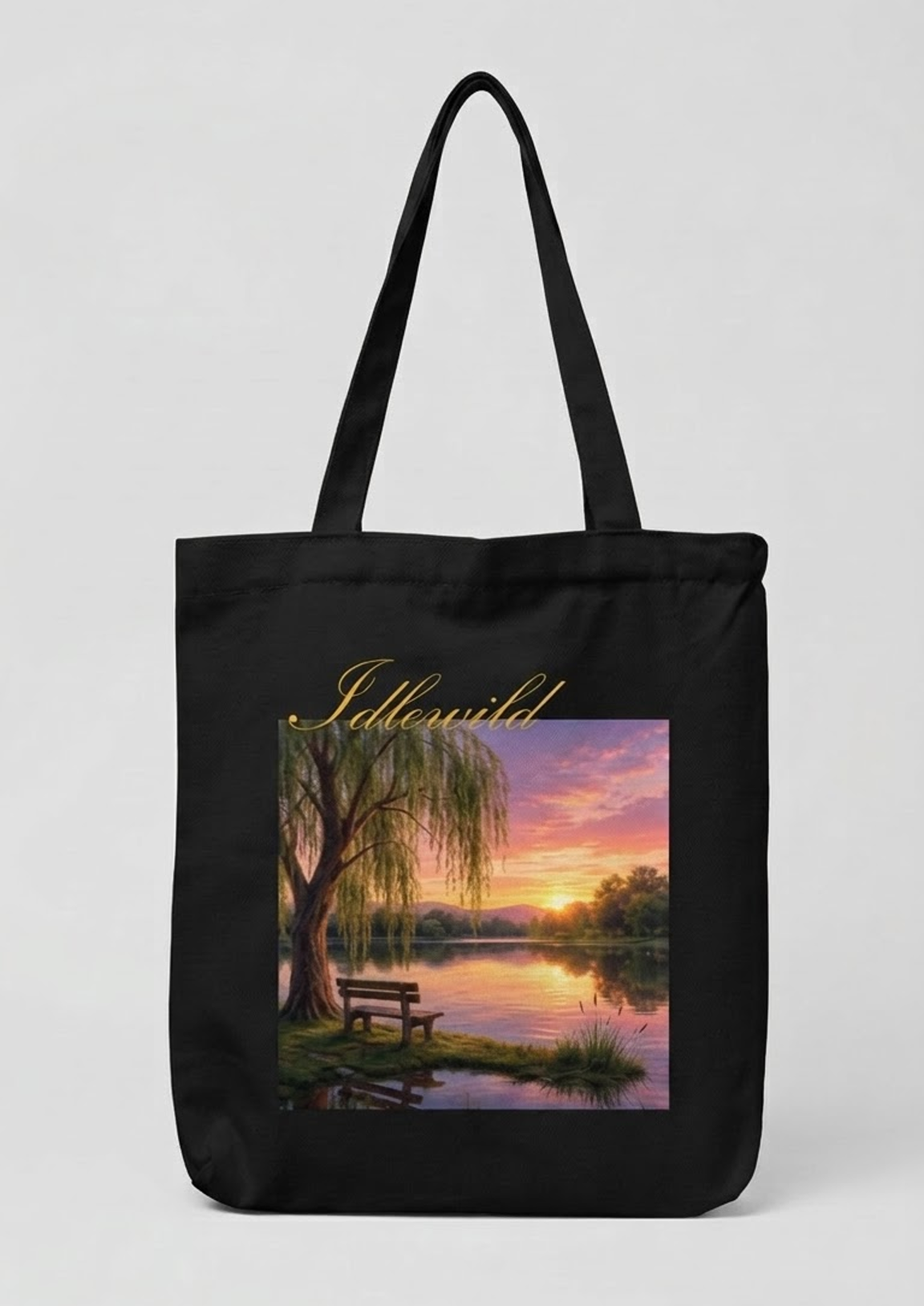 Idlewild Nature Tote Bag Zipper