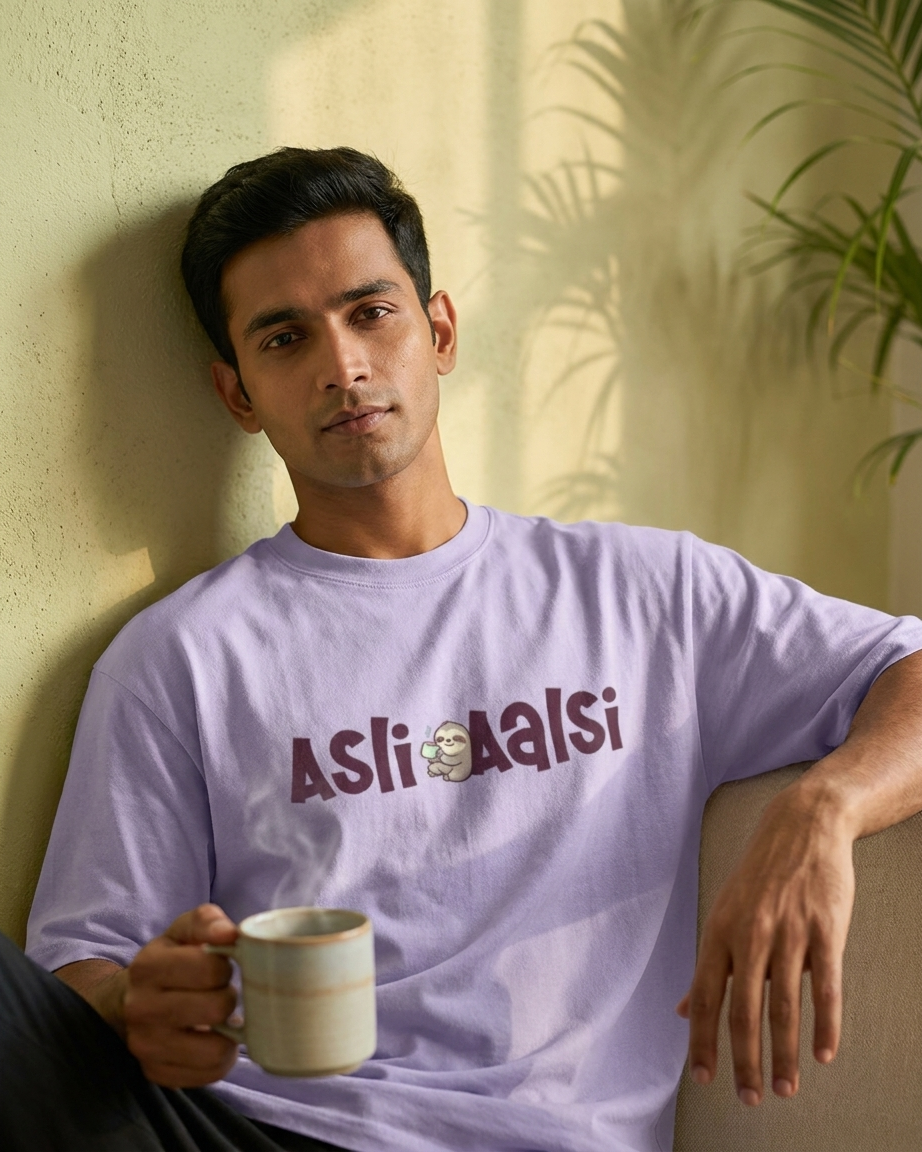 ASLI AALSI Lavender Unisex Oversized T-Shirt