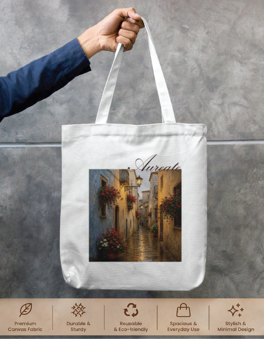 Aureate Pretty Streets Tote Bag Zipper