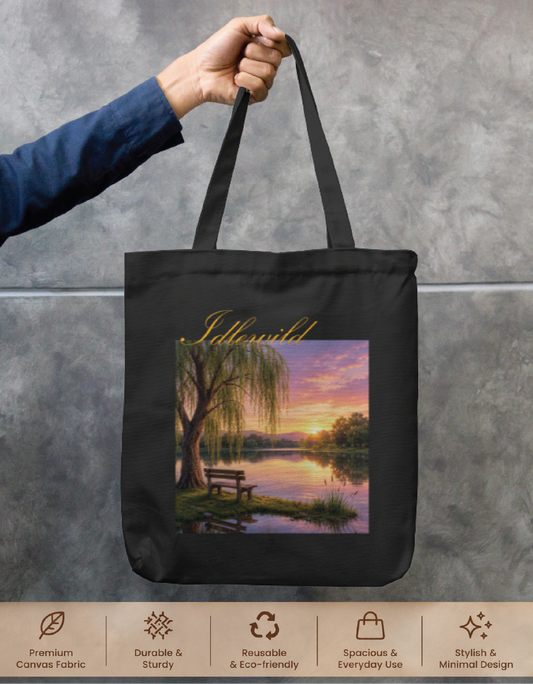 Idlewild Nature Tote Bag Zipper