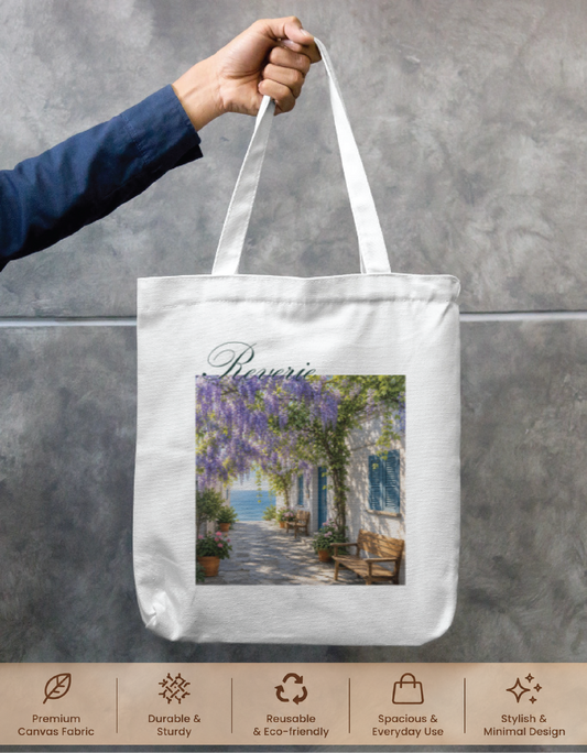 Reverie Pretty Lanes Tote Bag Zipper